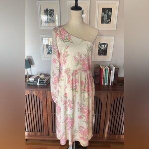 Showpo One-Shoulder Pink Floral Dress